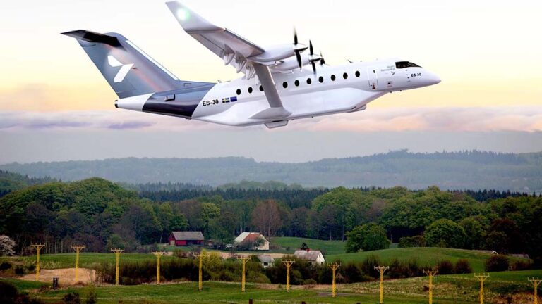 Fuldskala-model af nyt elektrisk svensk passagerfly skal testes i Malmö Airport