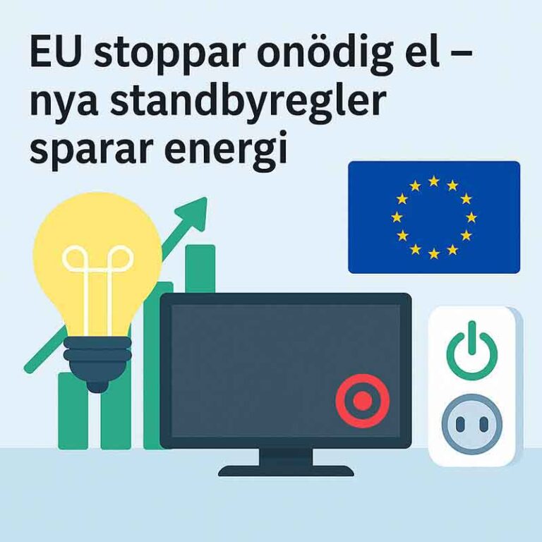 EU stopper unødvendigt strømforbrug – nye standby-regler sparer energi
